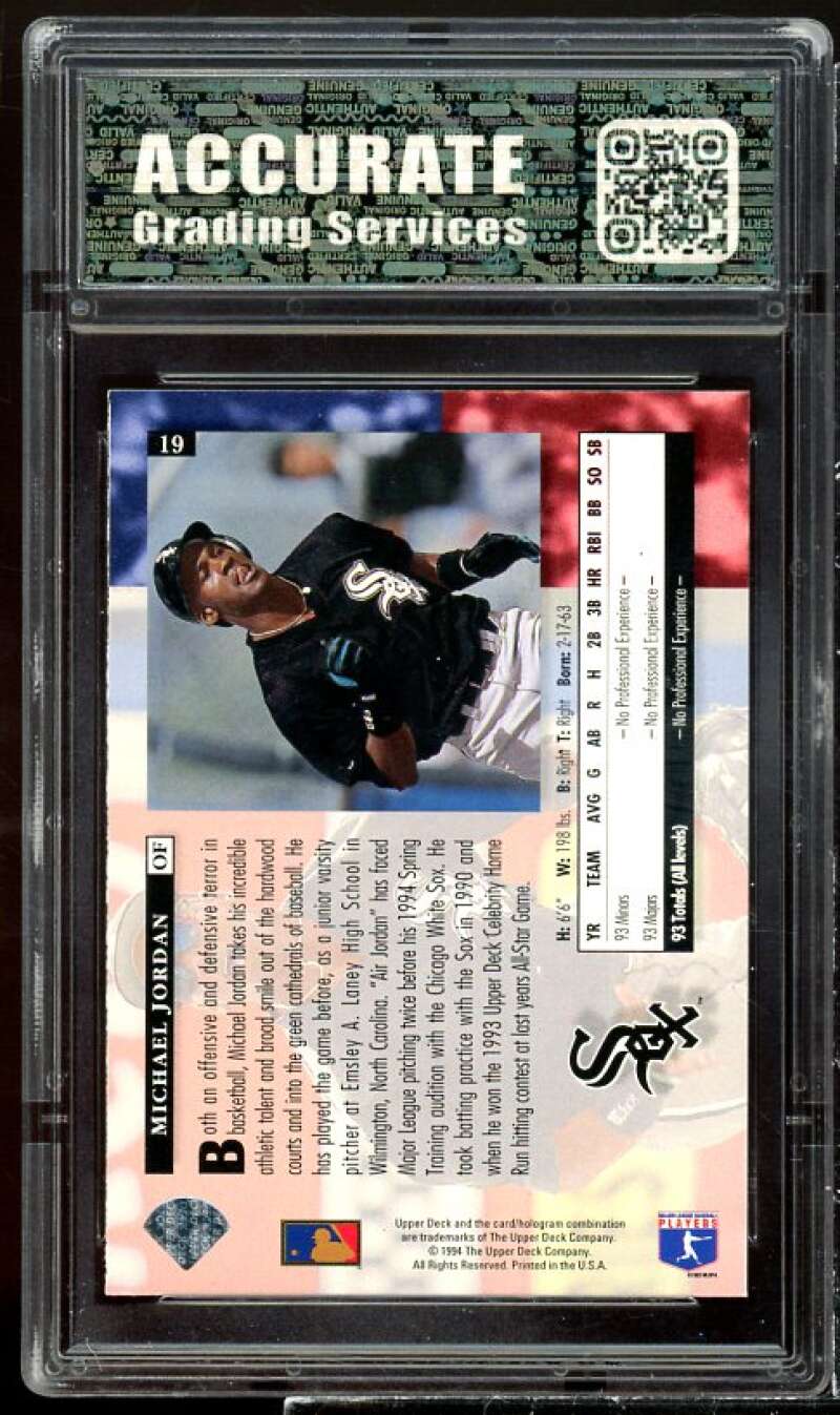 Lot of (2) PSA Graded 9 Michael Jordan Baseball Cards with 1994