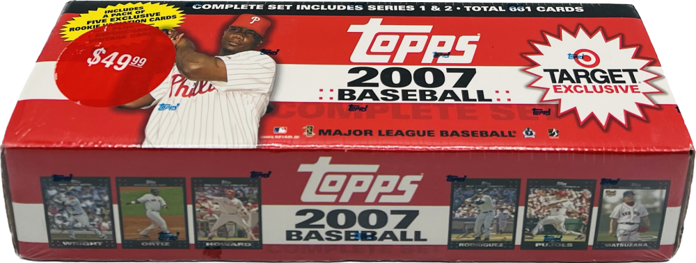 2007 Topps Target Exclusive Rookie Variation Factory Baseball Set Image 2