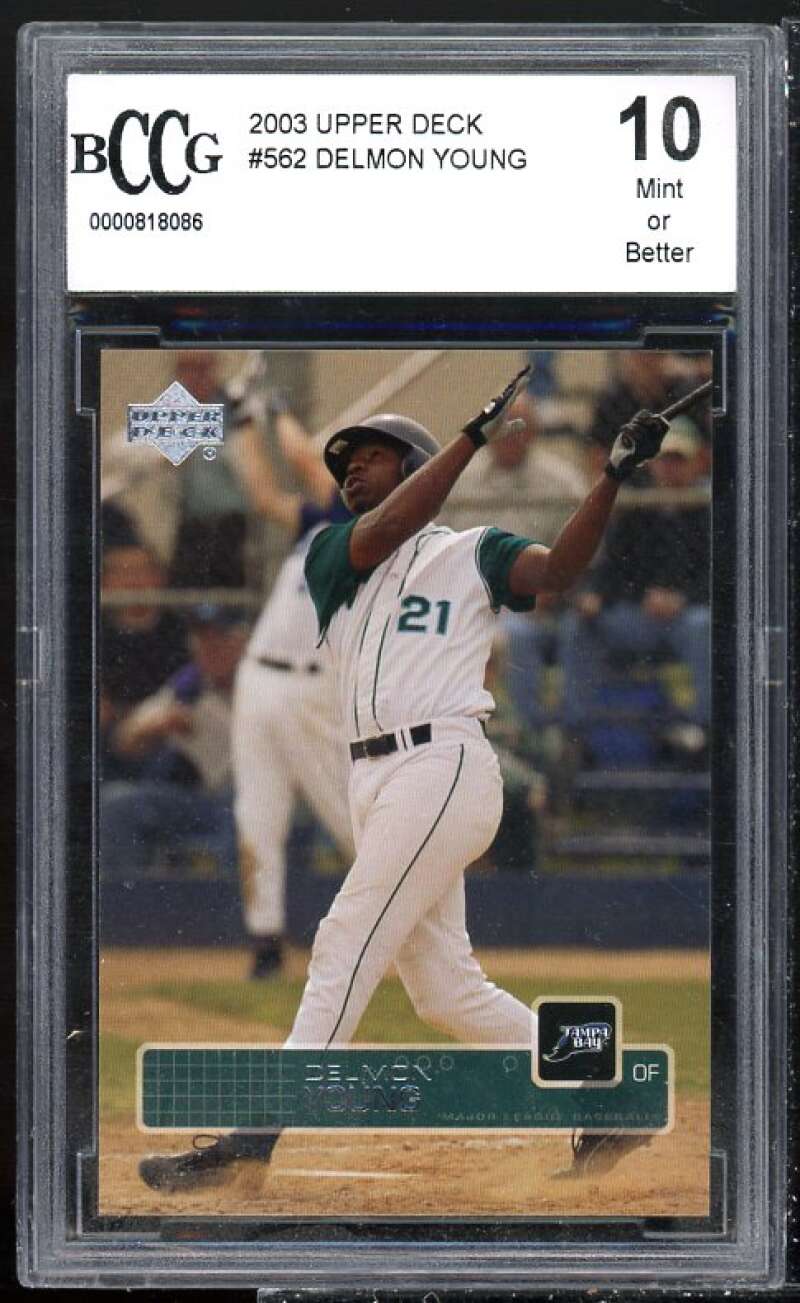 Delmon Young Rookie Card 2003 Upper Deck #562 BGS BCCG 10 Image 1