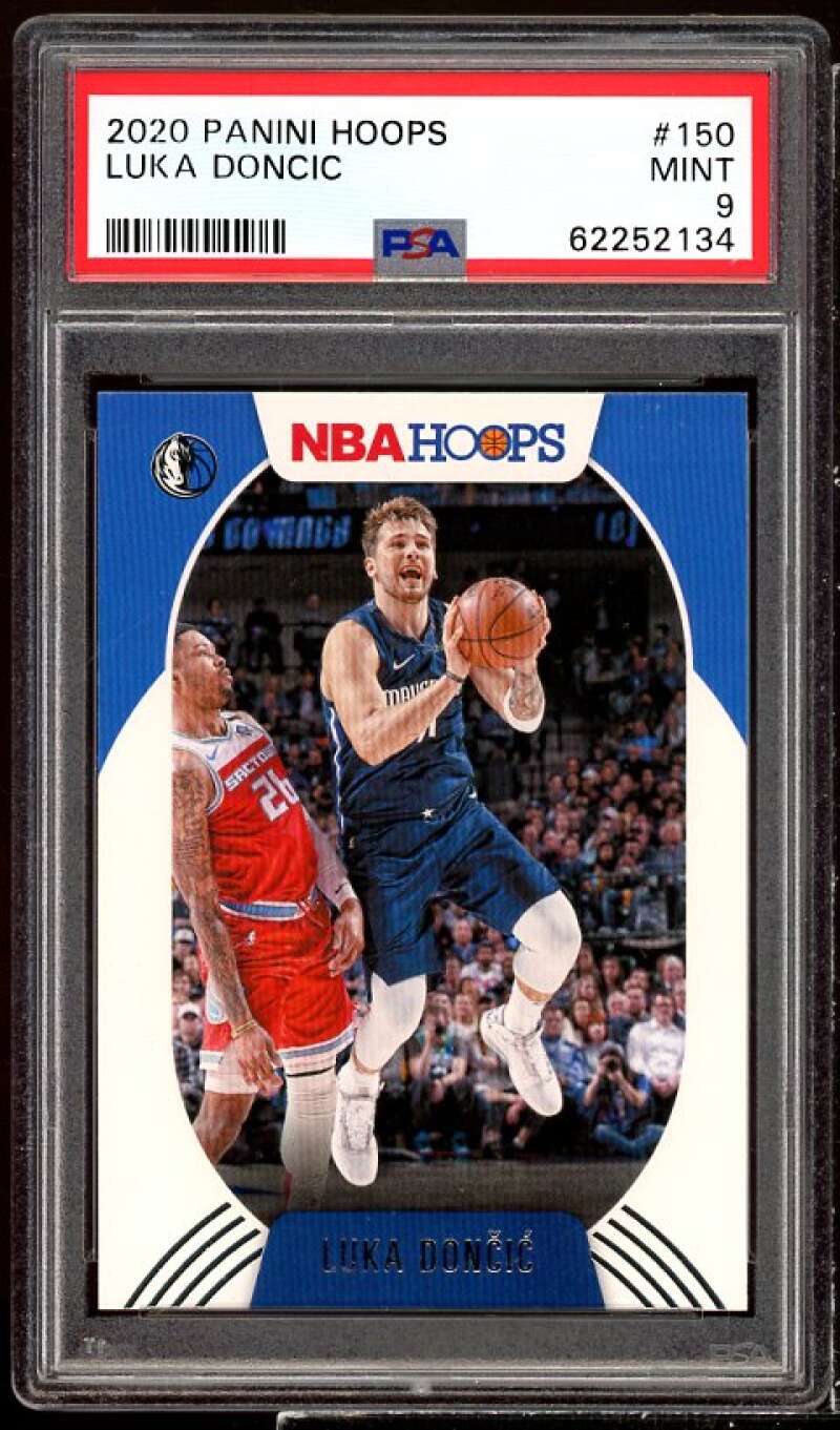 Luka Doncic Card 2020-21 Panini Hoops #150 PSA 9 Image 1