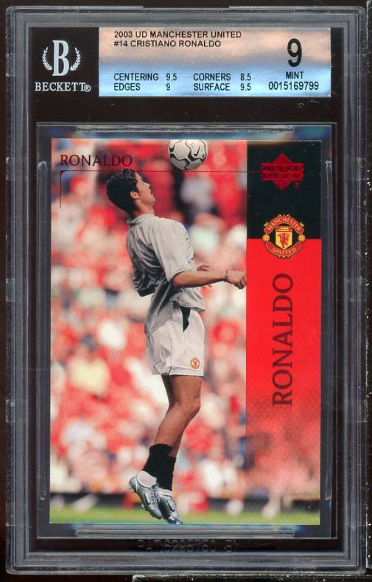 Cristiano Ronaldo Rookie 2003 UD Manchester United #14 BGS 9 (9.5