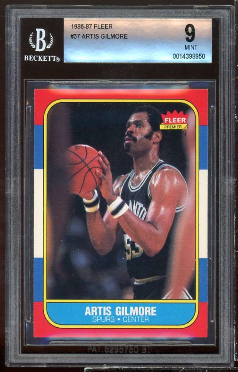 Artis Gilmore Card 1986-87 Fleer #37 BGS 9 Image 1