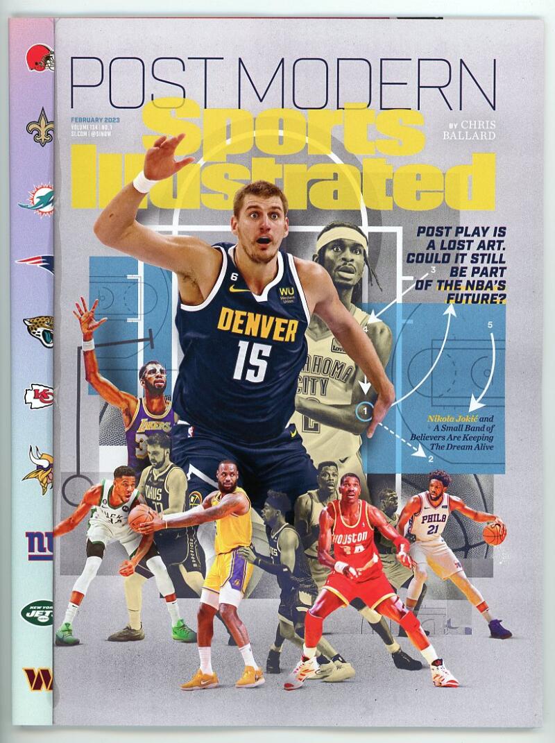 Sports Illustrated Magazine FEBRUARY 2023 Post Play NBA Nuggets Nikola Jokic Image 1