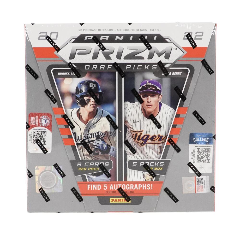 2022 Panini Prizm Draft Picks Baseball Hobby Box Image 1