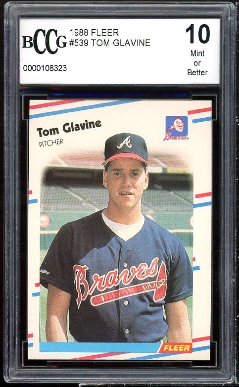 Tom Glavine Rookie Card 1988 Fleer #539 BGS BCCG 10 –