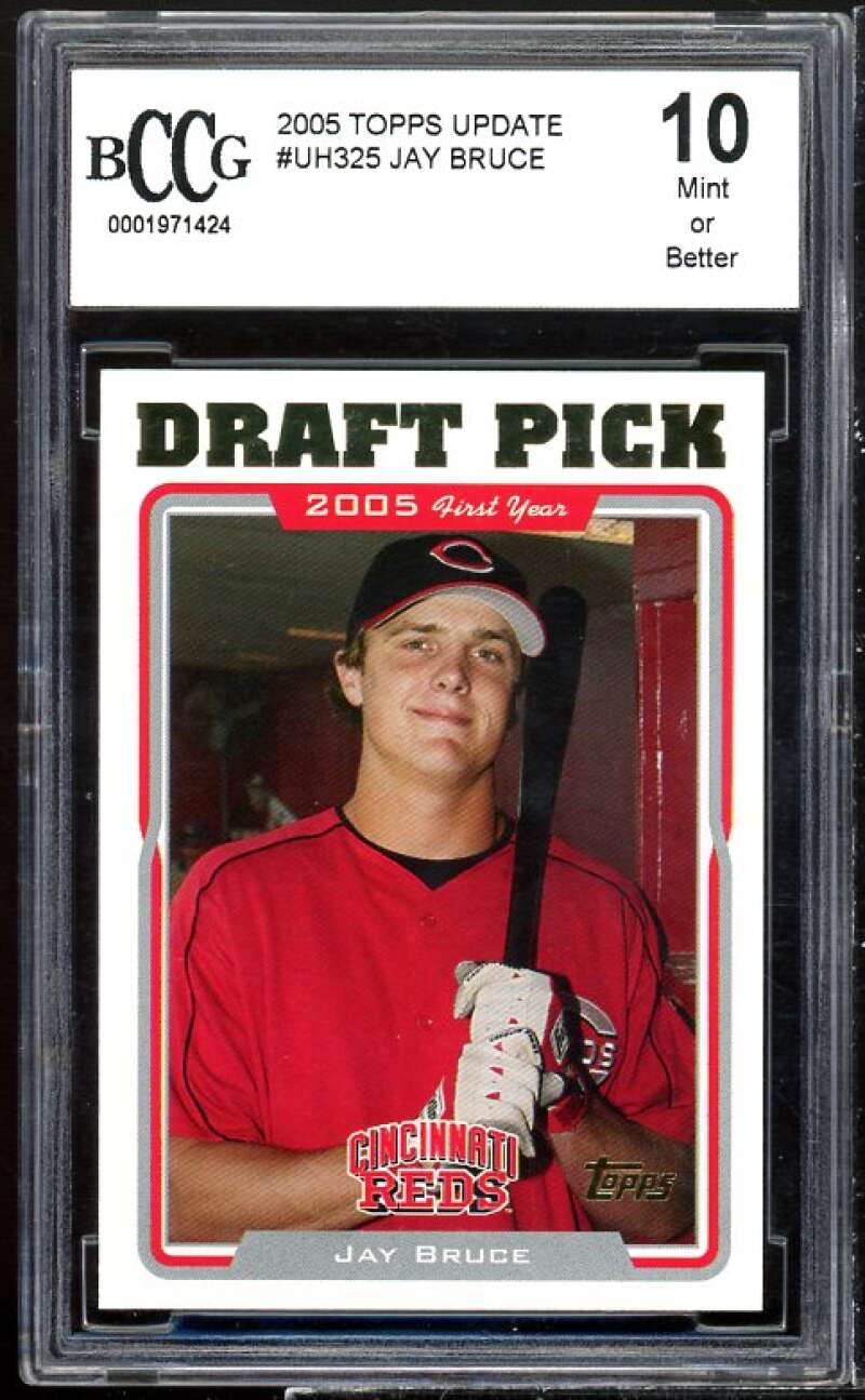 Jay Bruce Rookie Card 2005 Topps Update #325 BGS BCCG 10 Image 1