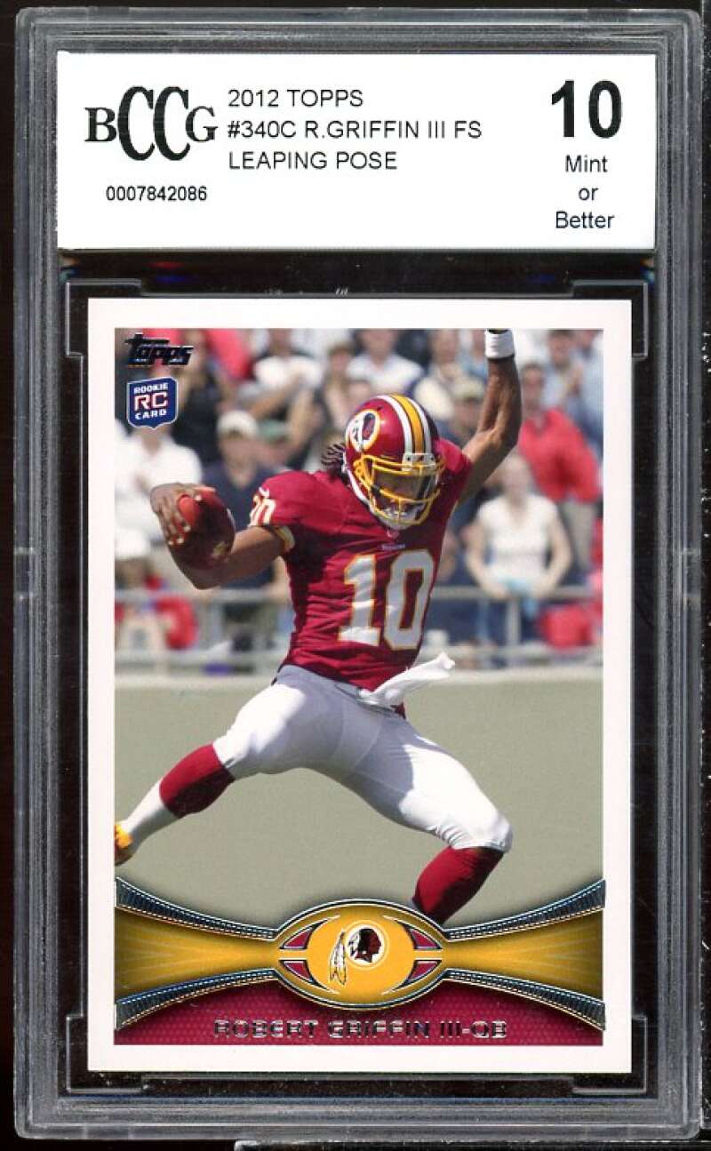 Robert Griffin III Rookie Card 2012 Topps #340c BGS BCCG 10 Image 1