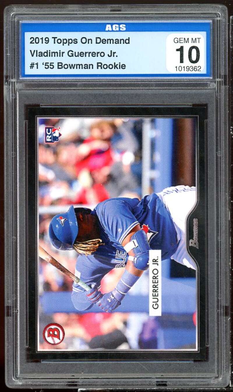 Vladimir Guerrero Jr. Rookie Card 2019 Topps On Demand #1 AGS 10 GEM MT Image 1