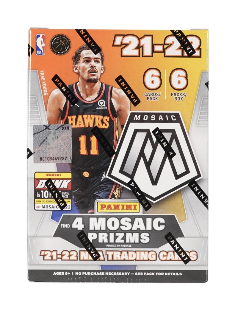 2021-22 Panini Mosaic Basketball 6-Pack Blaster Box Image 2