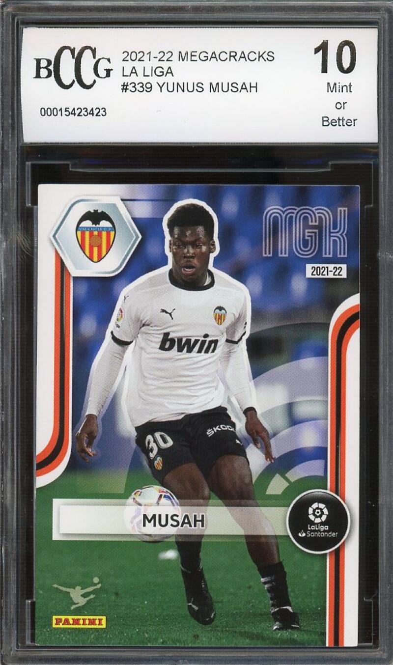 Yunus Musah 2021-22 Panini La Liga MegaCracks  #339 BCCG 10 Image 1