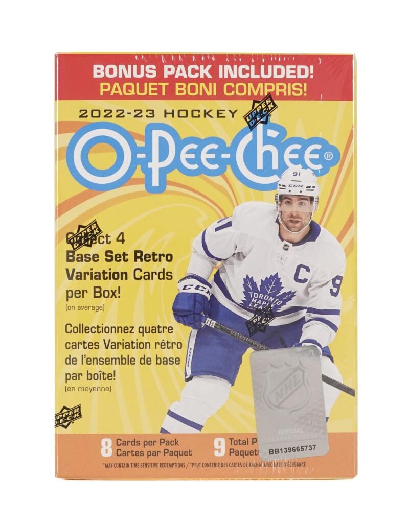 2022-23 Upper Deck O-Pee-Chee Hockey 8-Pack Blaster Box Image 2