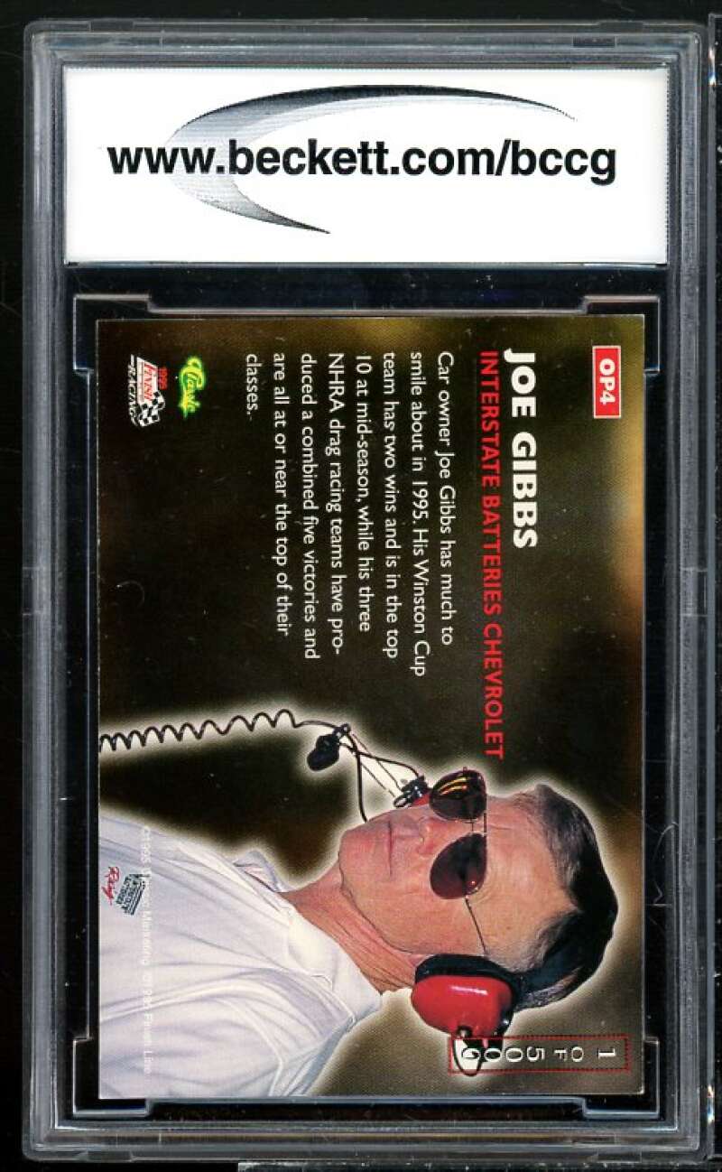 Joe Gibbs Card 1995 Images Owner's Pride #op4 BGS BCCG 10 Image 2