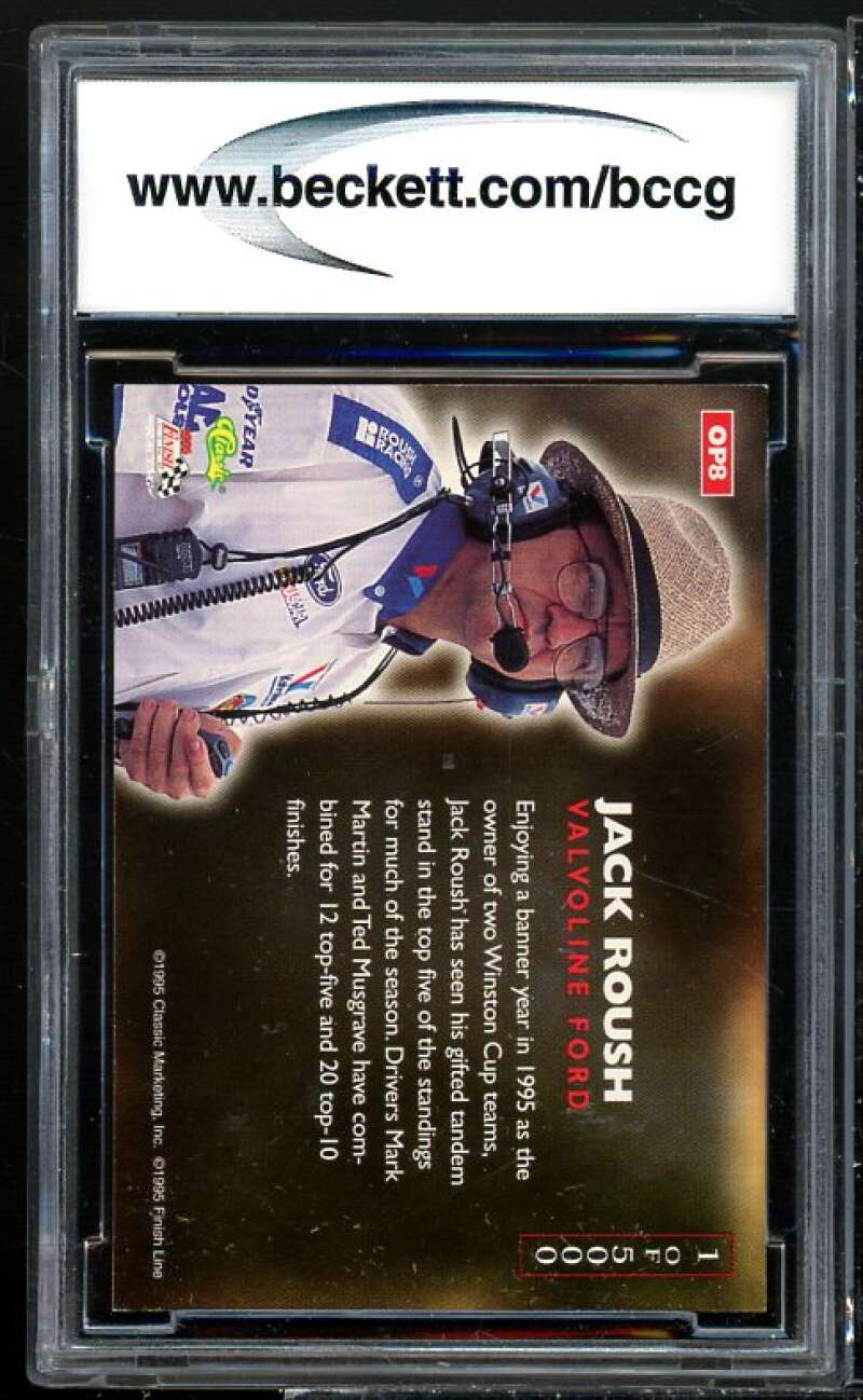 Jack Roush Card 1995 Images Owner's Pride #op8 BGS BCCG 10 Image 2