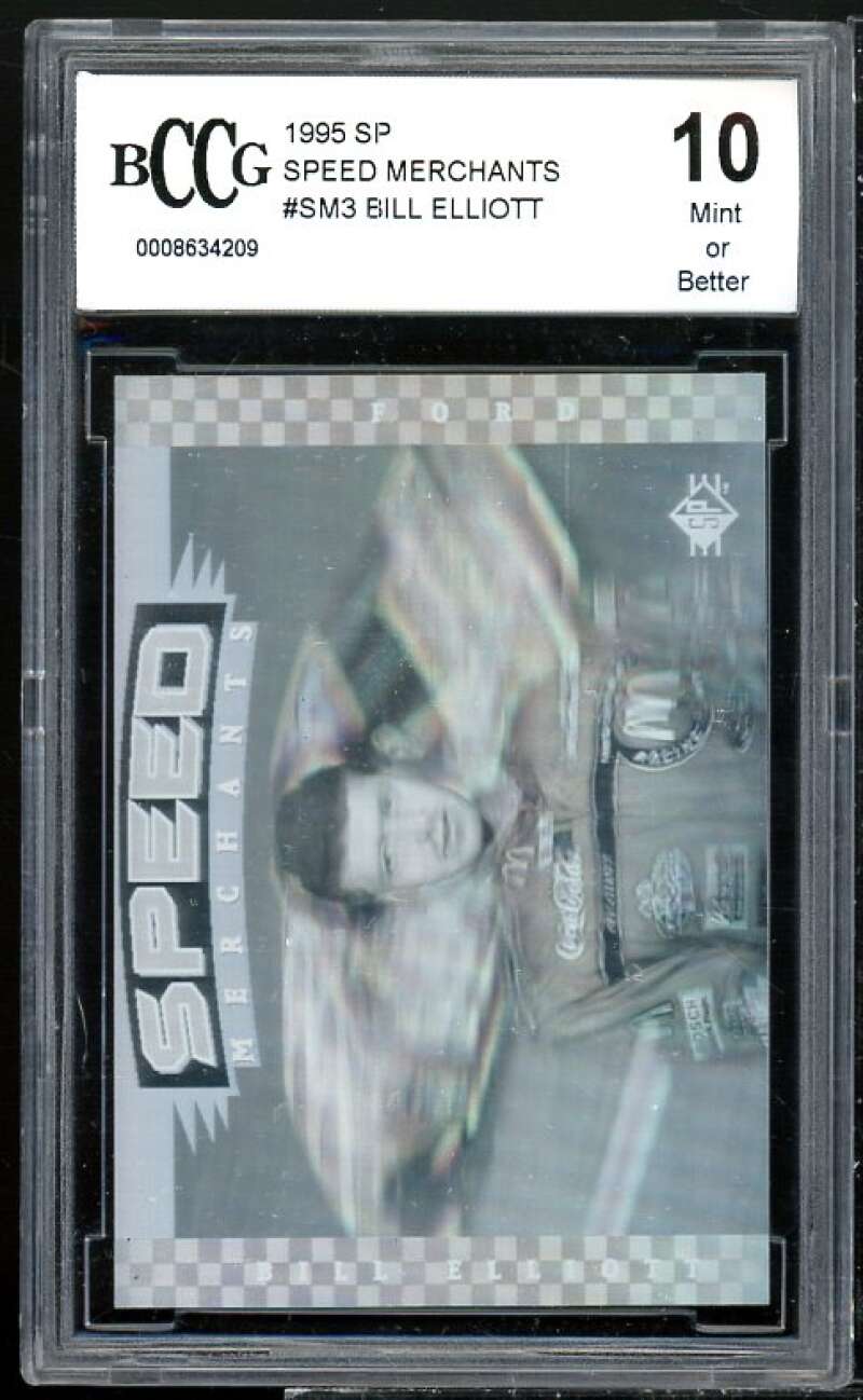 Bill Elliott Card 1995 SP Speed Merchants #sm3 BGS BCCG 10 Image 1