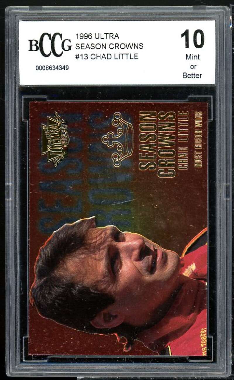 Chad Little Card 1996 Ultra Season Crowns #13 BGS BCCG 10 Image 1