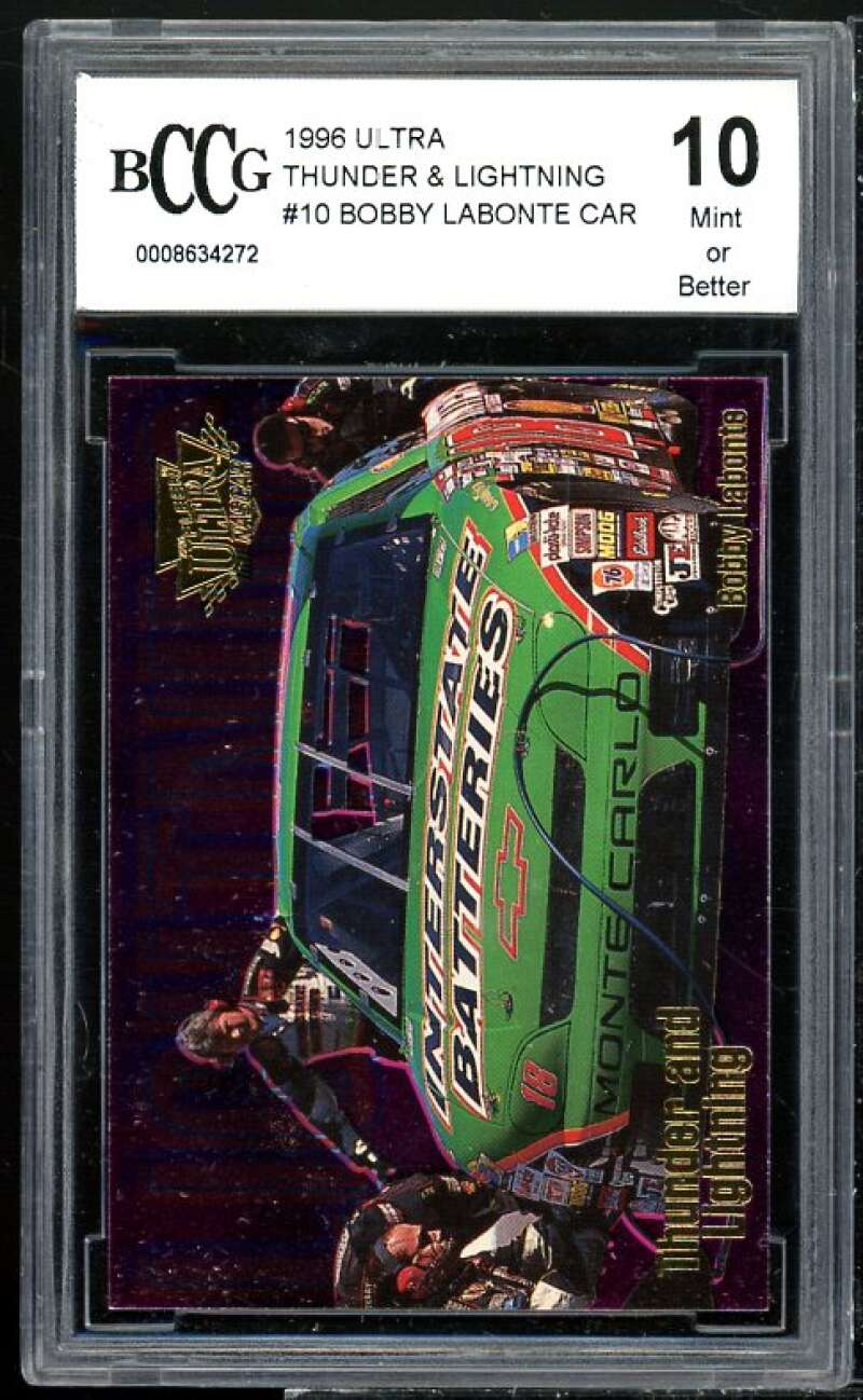 Bobby Labonte Car 1996 Ultra Thunder n Lightning #10 BGS BCCG 10 Image 1