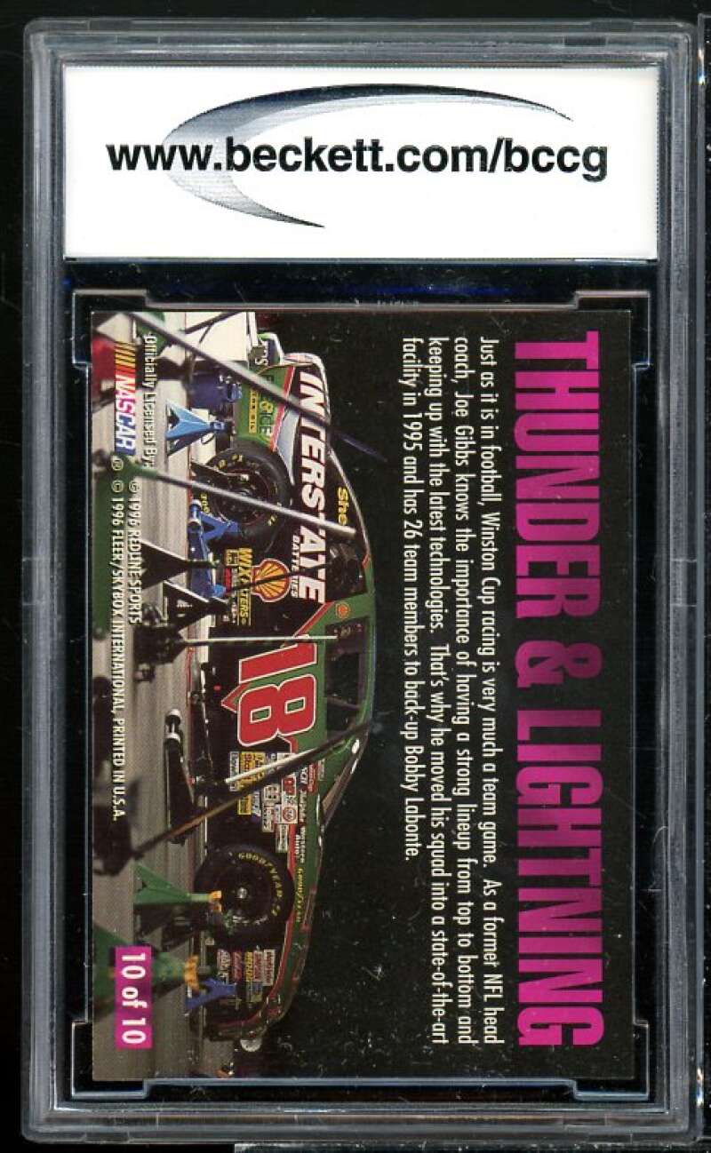 Bobby Labonte Car 1996 Ultra Thunder n Lightning #10 BGS BCCG 10 Image 2