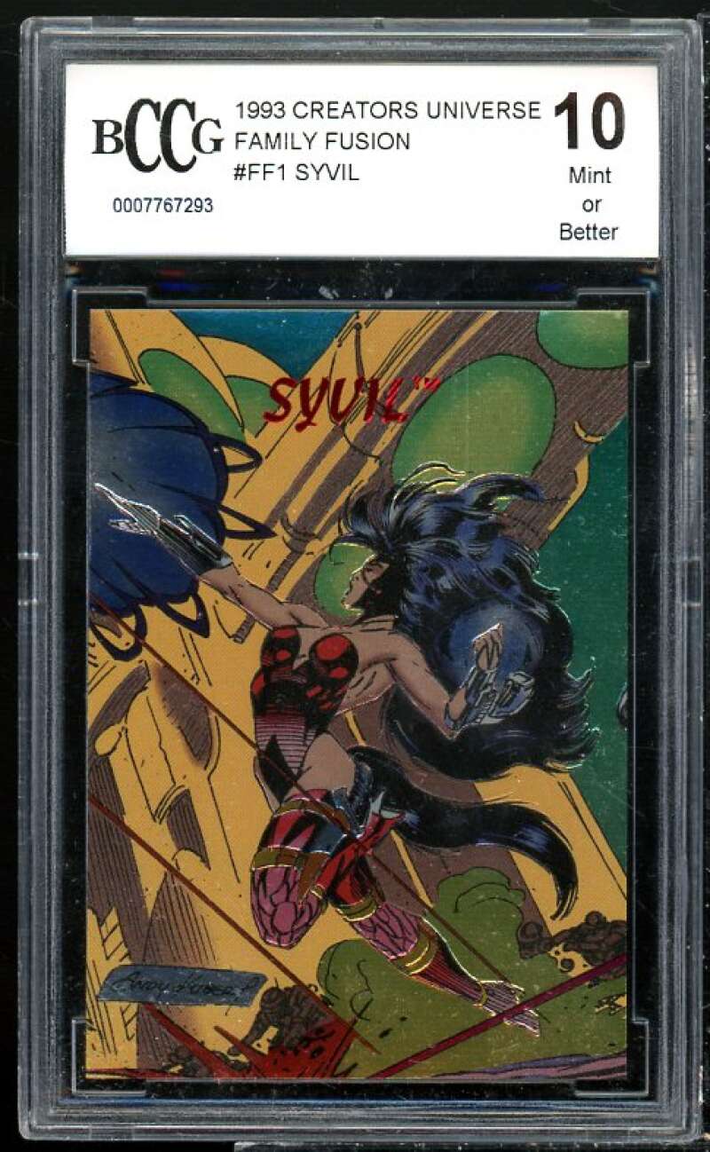 Syvil Card 1993 Creators Universe Family Fusion #ff1 BGS BCCG 10 Image 1