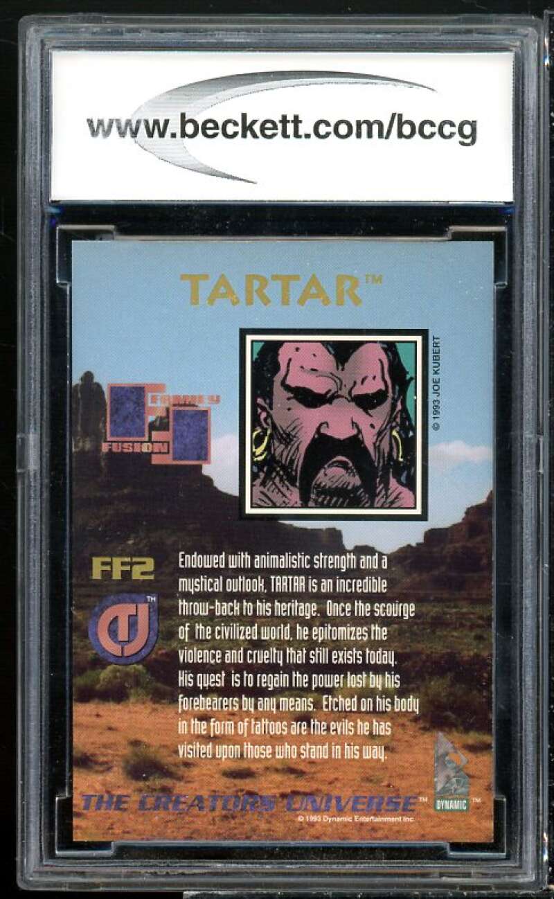 Tartar Card 1993 Creators Universe Family Fusion #ff2 BGS BCCG 10 Image 2