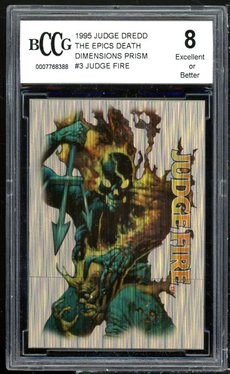 Judge Fire 1995 Judge Dredd The Epics Death Dimentions Prism #3 BGS BCCG 8 Image 1