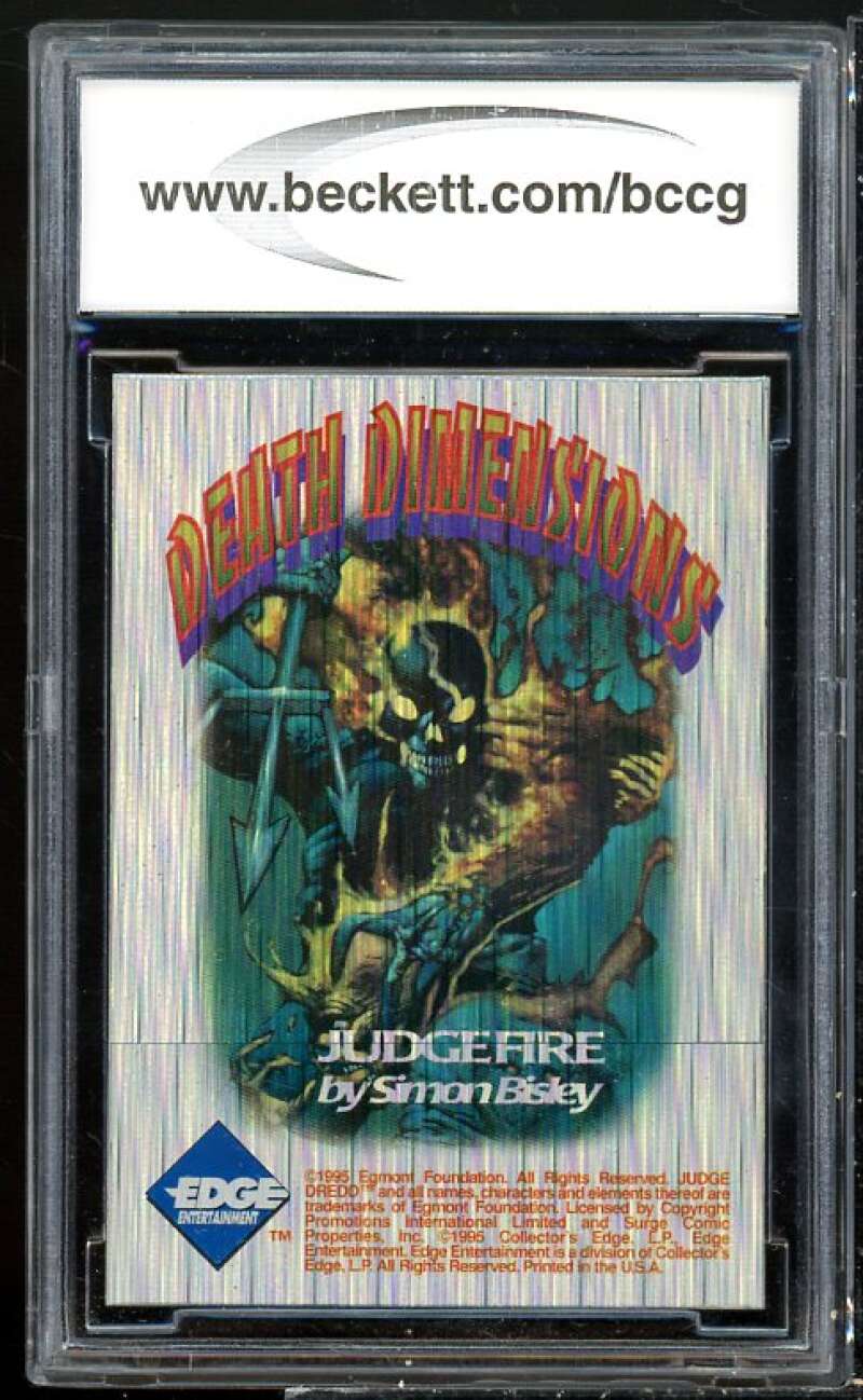 Judge Fire 1995 Judge Dredd The Epics Death Dimentions Prism #3 BGS BCCG 8 Image 2