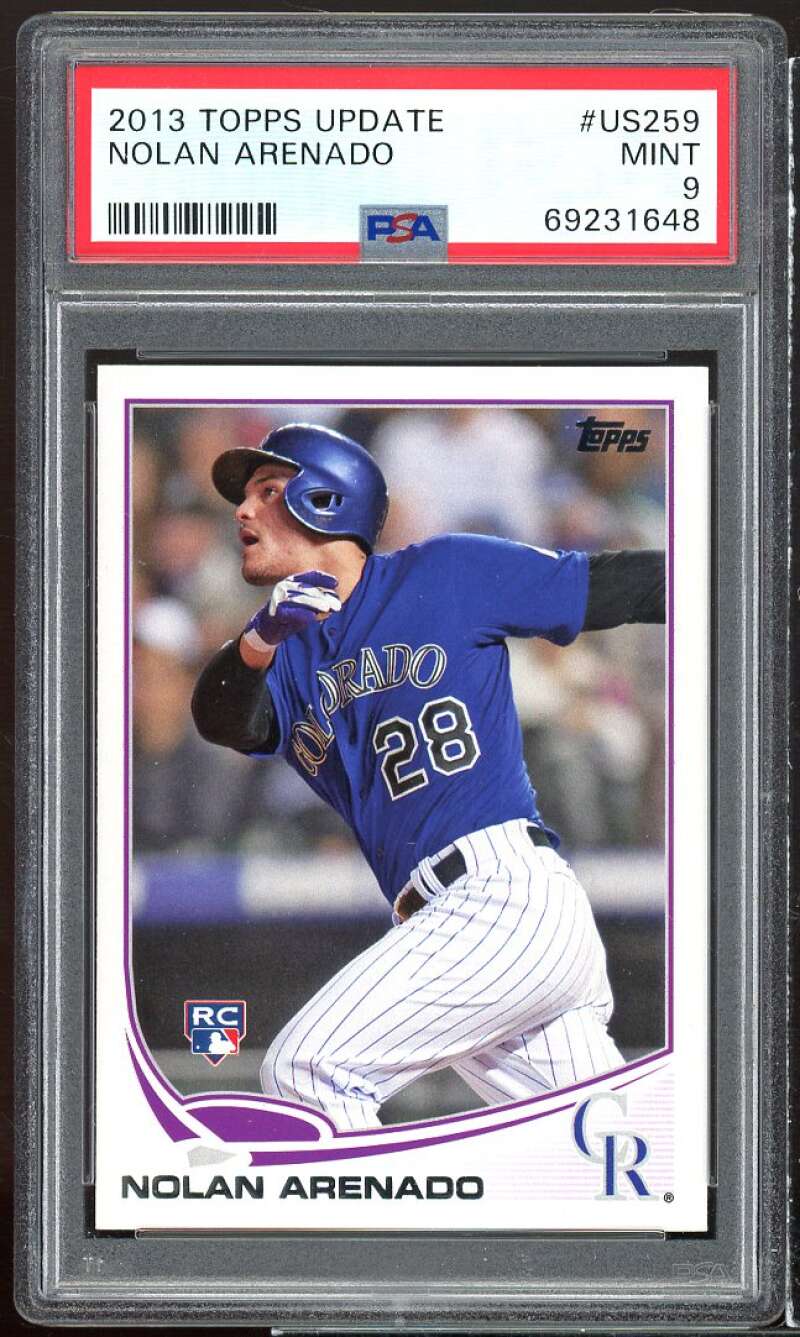 Nolan Arenado Rookie Card 2013 Topps Update #US259 PSA 9 Image 1