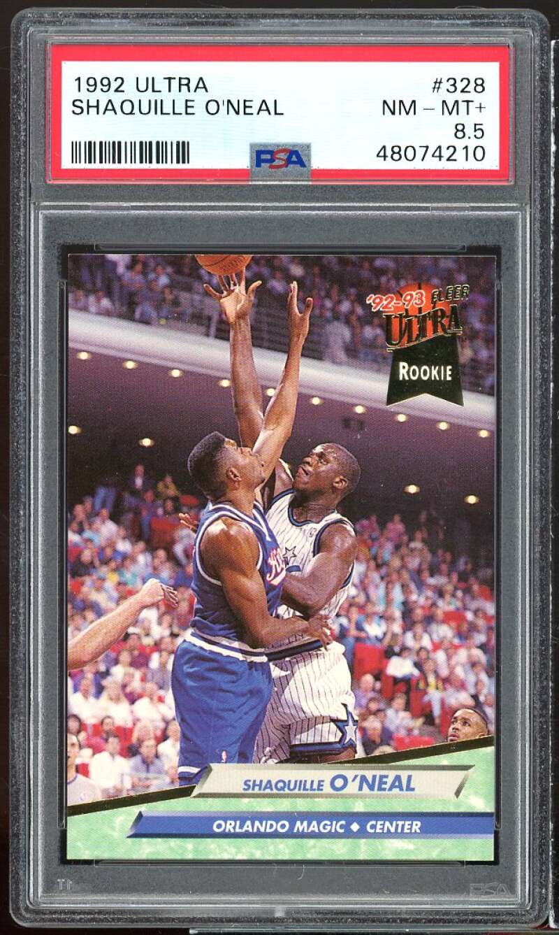 Shaquille O'Neal Rookie Card 1992-93 Ultra #328 PSA 8.5 Image 1