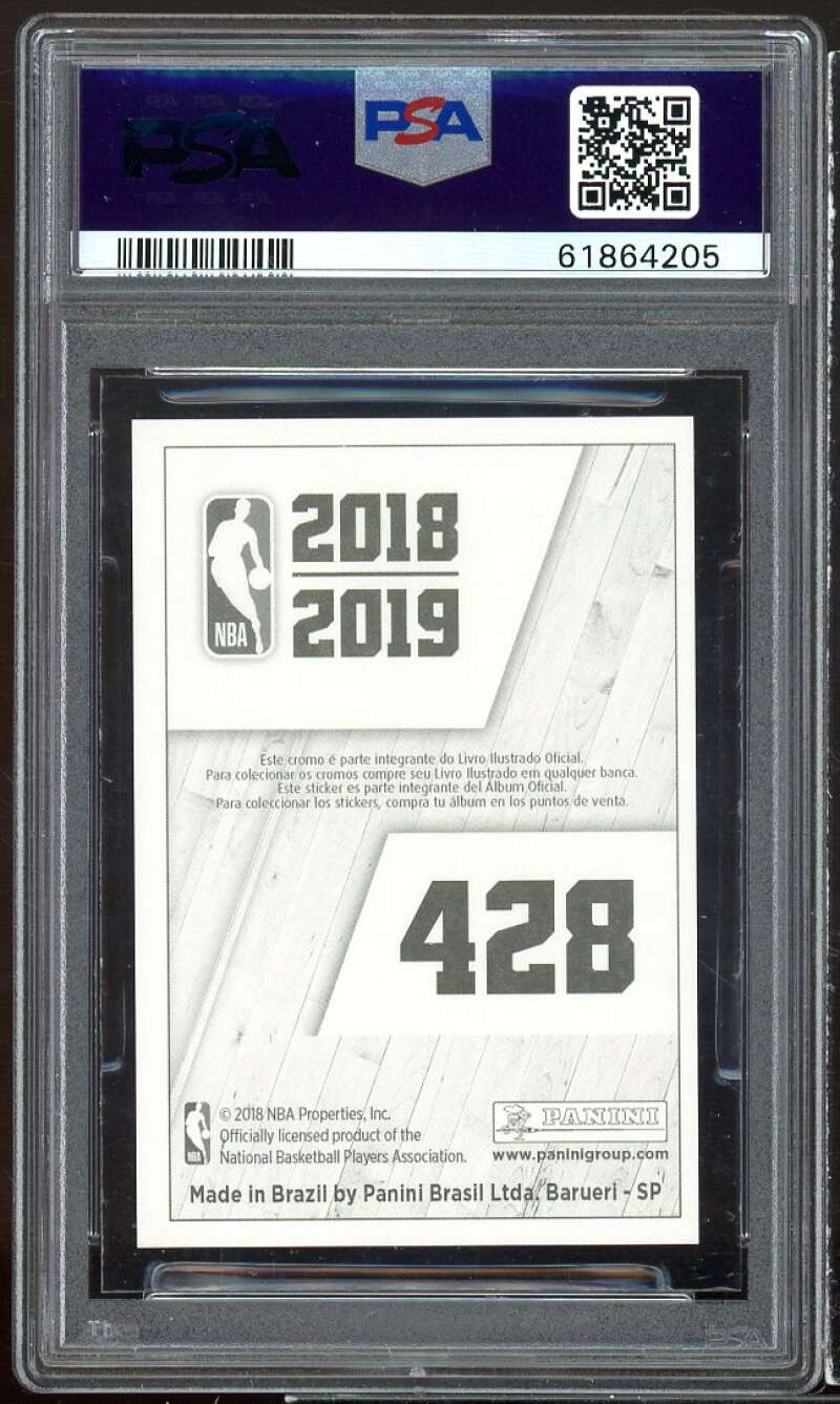 Luka Doncic Rookie Card 2018 Panini Stickers European - Brazil PSA 9 Image 2