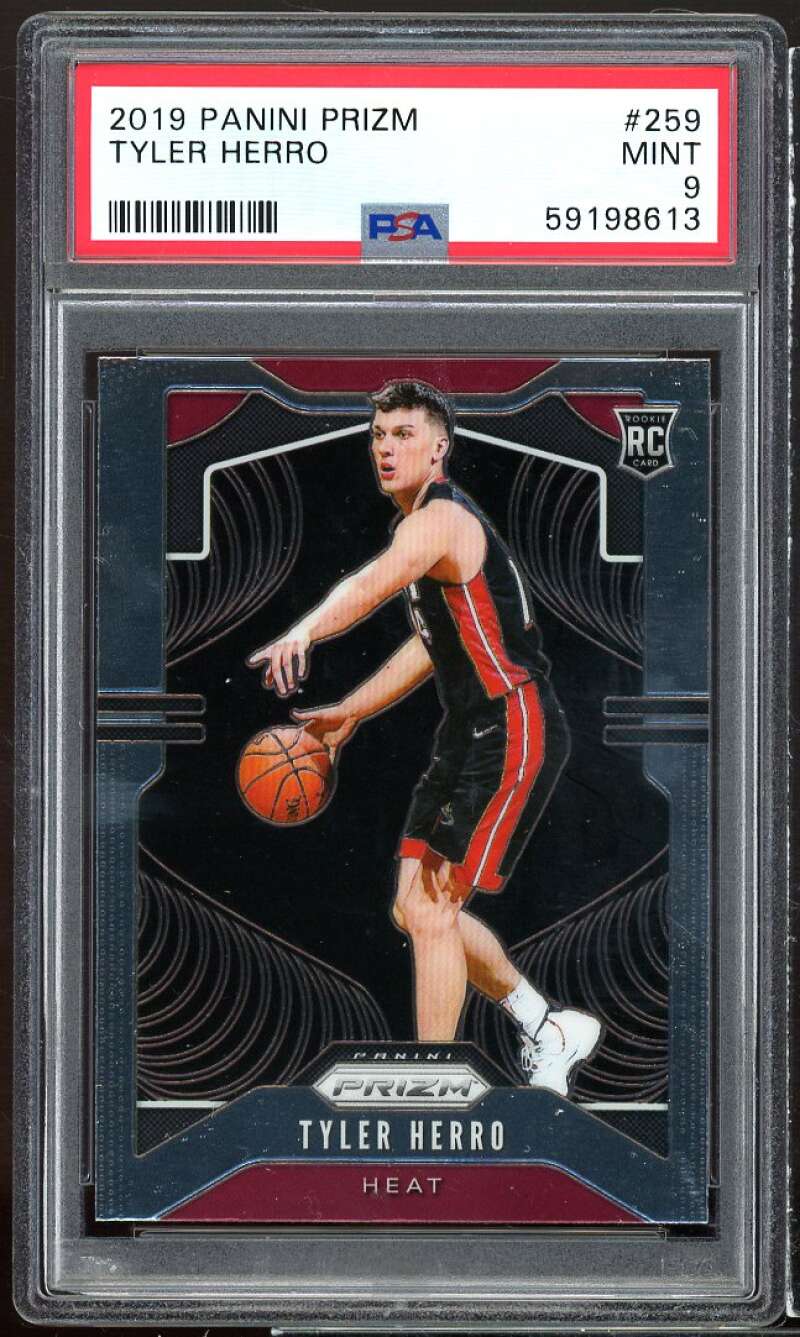 Tyler Herro Rookie Card 2019-20 Panini Prizm #259 PSA 9 Image 1