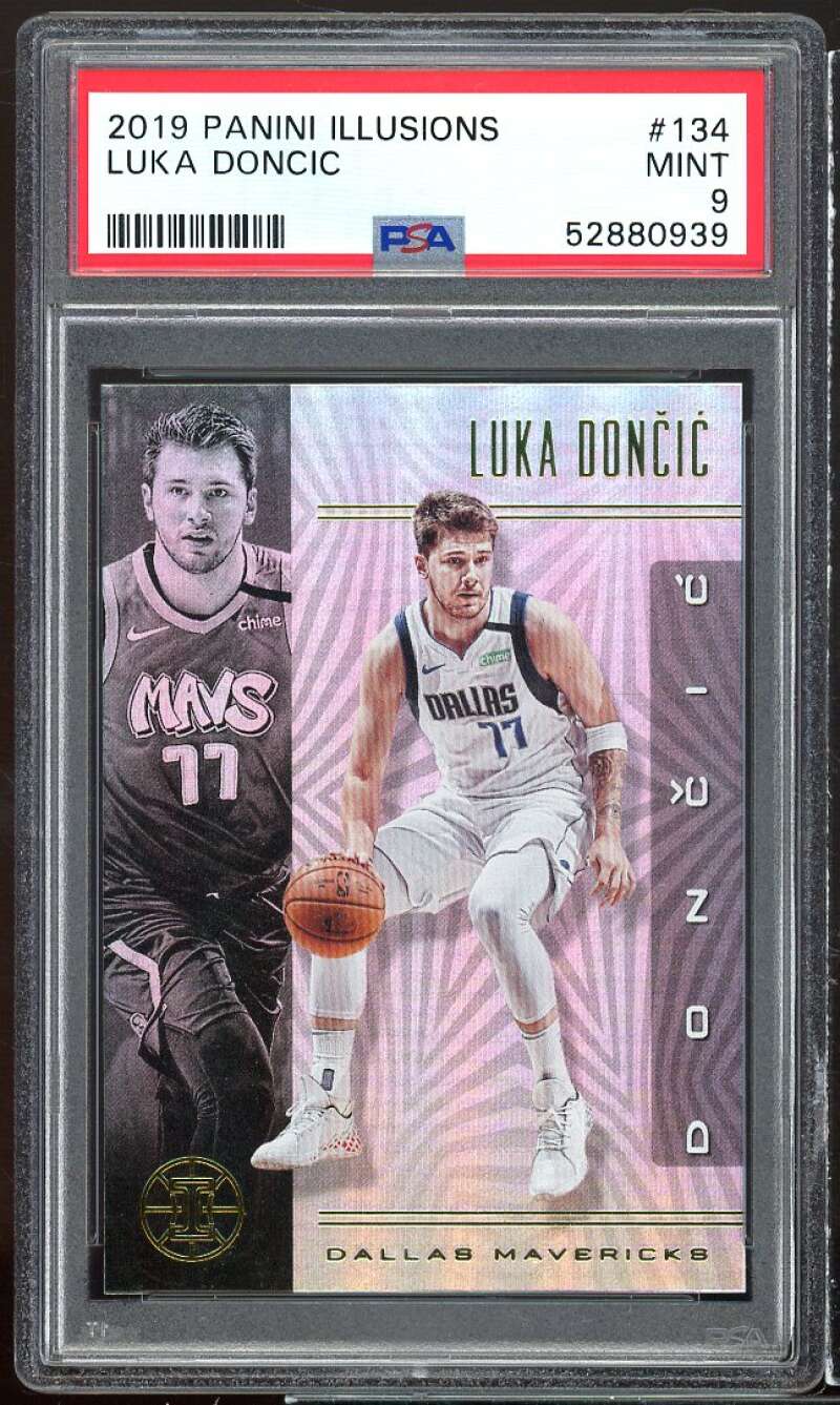 Luka Doncic Card 2019-20 Panini Illusions #134 PSA 9 Image 1