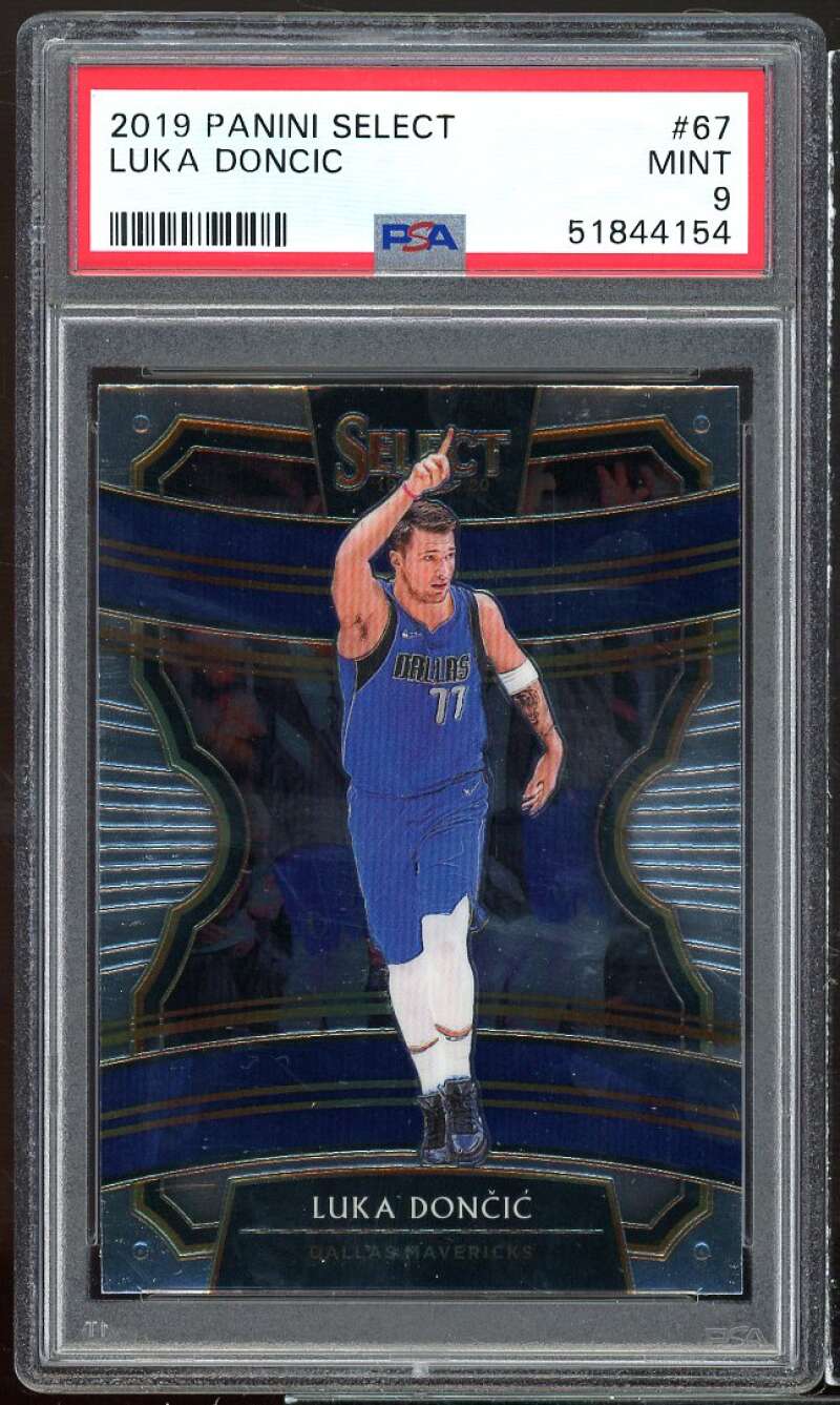 Luka Doncic Card 2019-20 Panini Select #67 PSA 9 Image 1