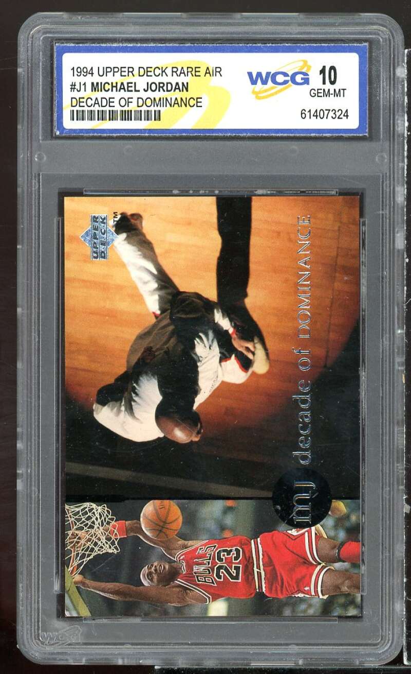 Michael Jordan Card 1994 Upper Deck Air Decade Of Dominance #J1 WCG 10 GEM MT Image 1