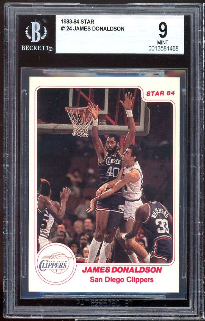 James Donaldson Rookie Card 1983-84 Star #124 BGS 9 Image 1