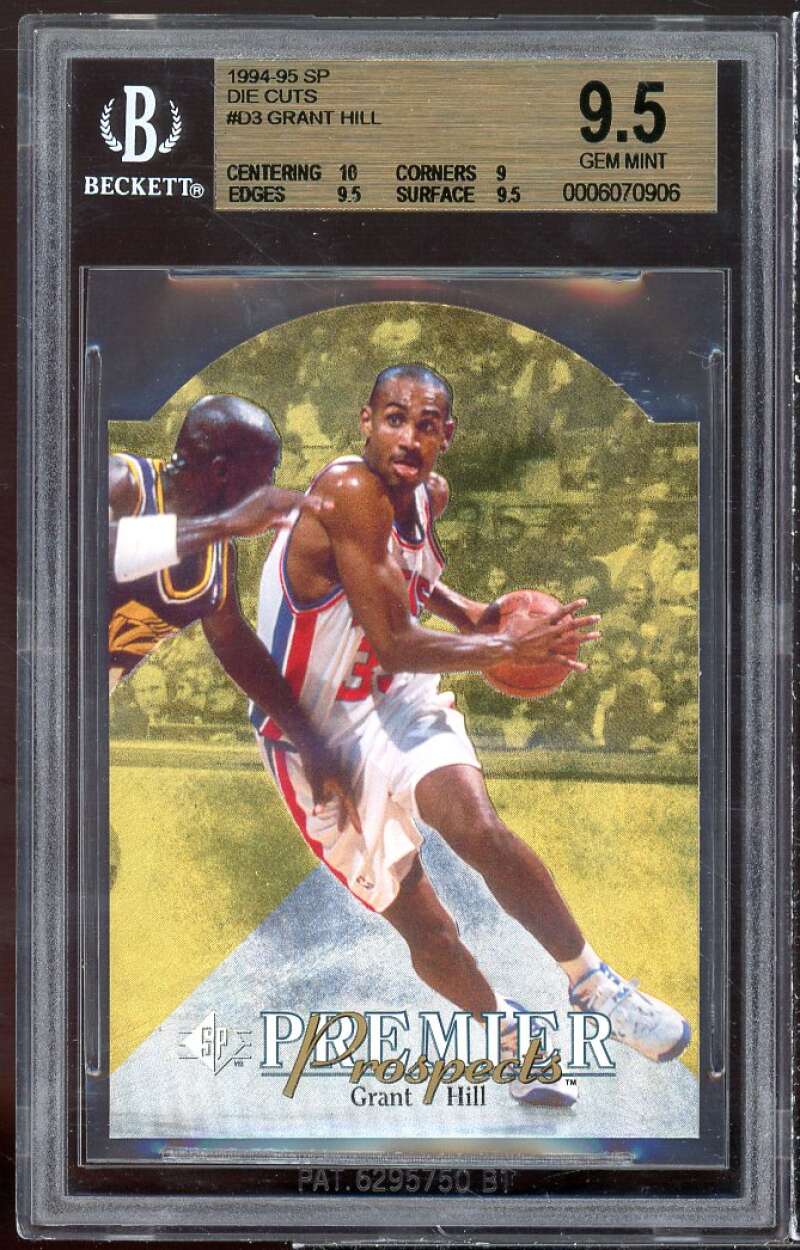 Grant Hill Rookie Card 1994-95 SP Die Cuts #d3 BGS 9.5 (10 9 9.5 9.5) Image 1