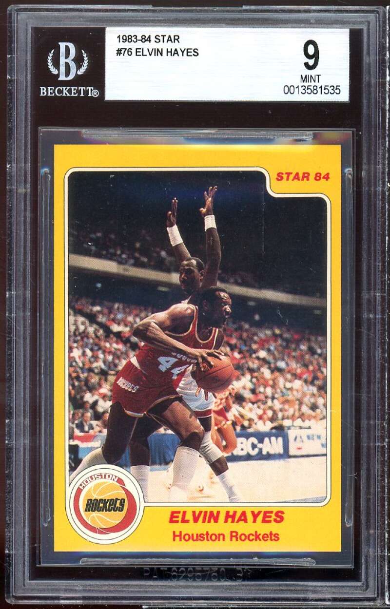 Elvin Hayes Card 1983-84 Star #76 BGS 9 Image 1