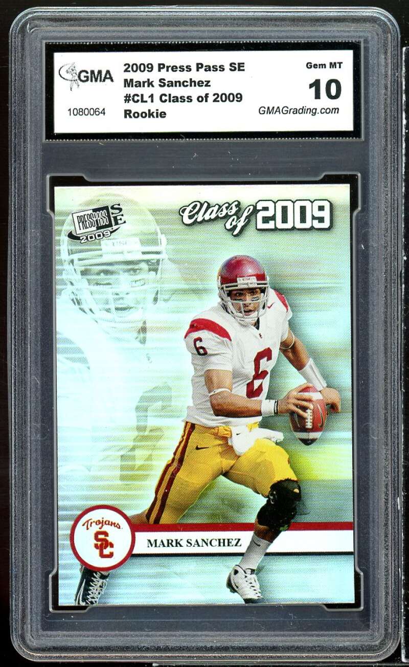 Mark Sanchez Rookie Card 2009 Press Pass SE Class Of 2009 GMA 10 GEM MT Image 1