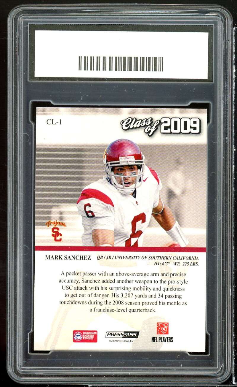 Mark Sanchez Rookie Card 2009 Press Pass SE Class Of 2009 GMA 10 GEM MT Image 2