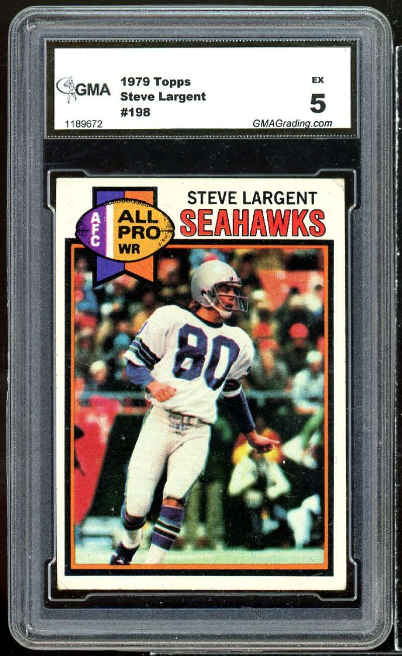 Steve Largent Card 1979 Topps #198 GMA 5 EX Image 1