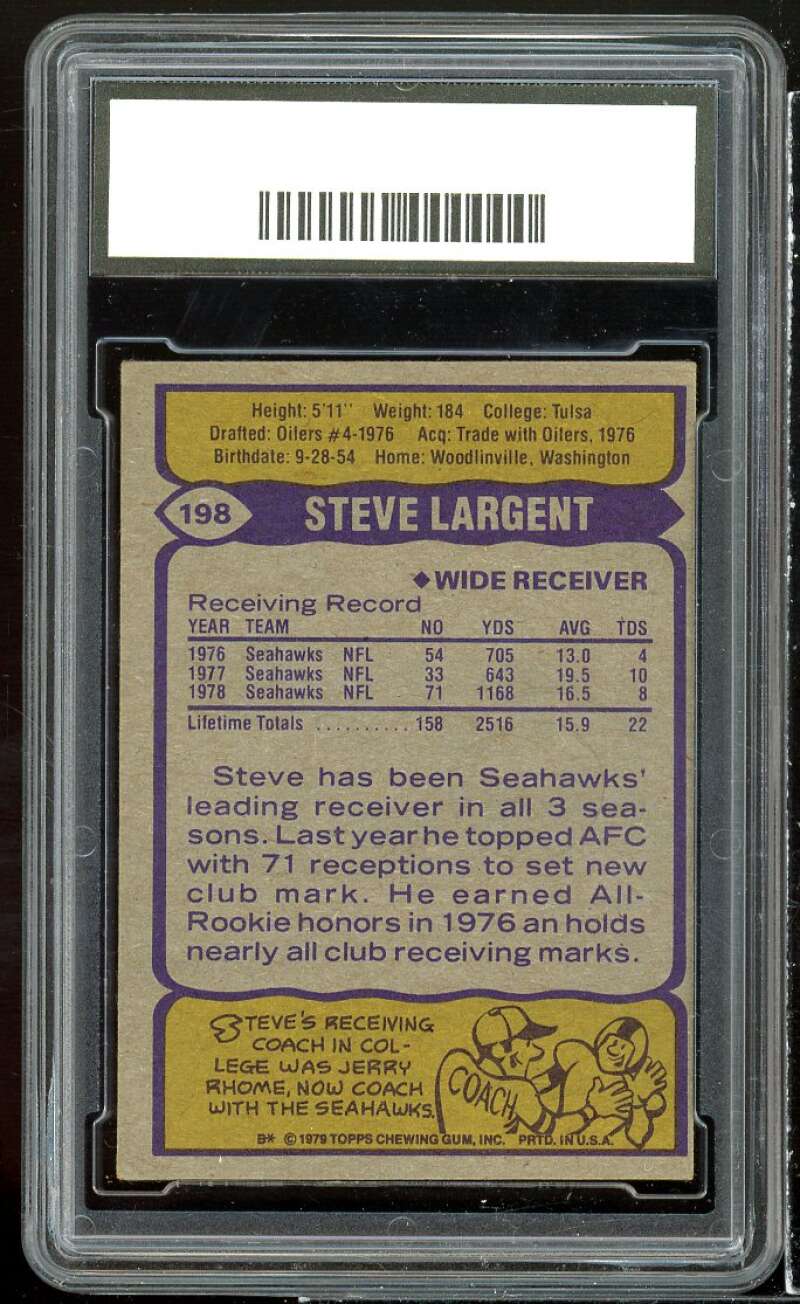 Steve Largent Card 1979 Topps #198 GMA 5 EX Image 2