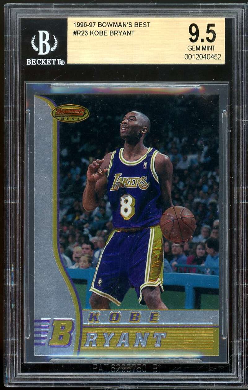 Kobe Bryant Rookie Card 1996-97 Bowman's Best #R23 BGS 9.5 Image 1