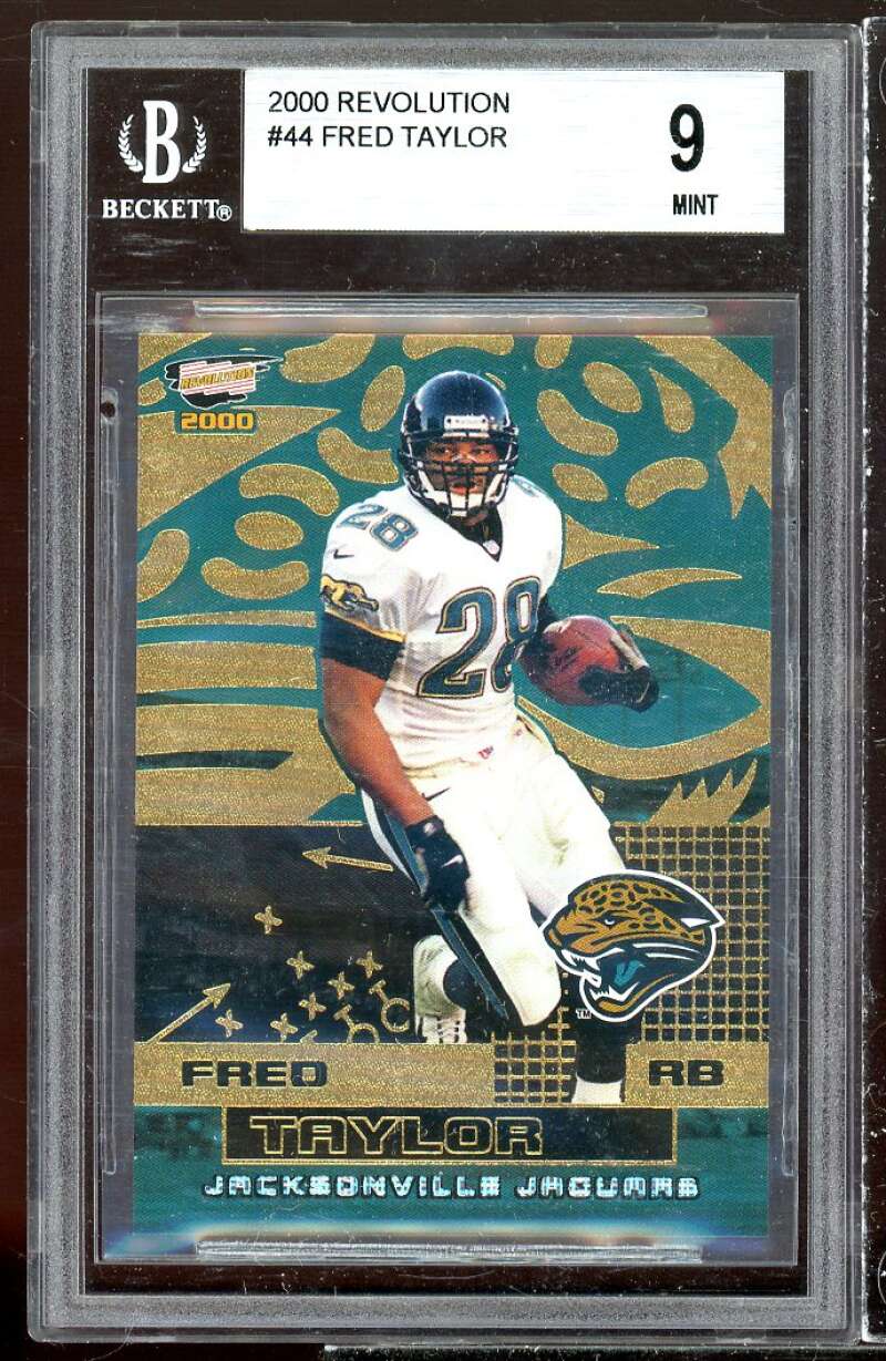 Fred Taylor Card 2000 Revolution #44 BGS 9 (9.5 9 9 9) Image 1