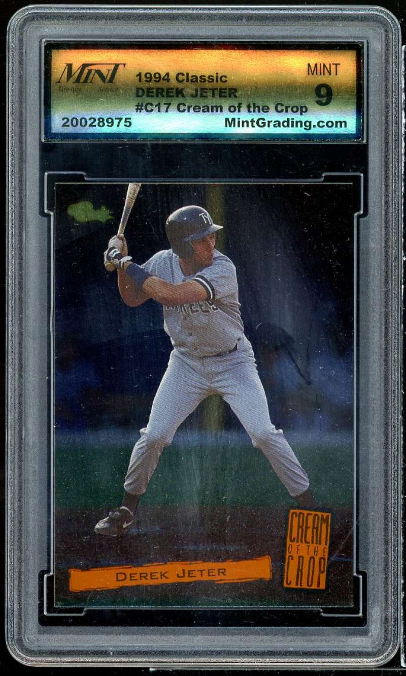 Derek Jeter Card 1994 Classic Cream Of The Crop #C17 MINT GRADING 9 MINT Image 1