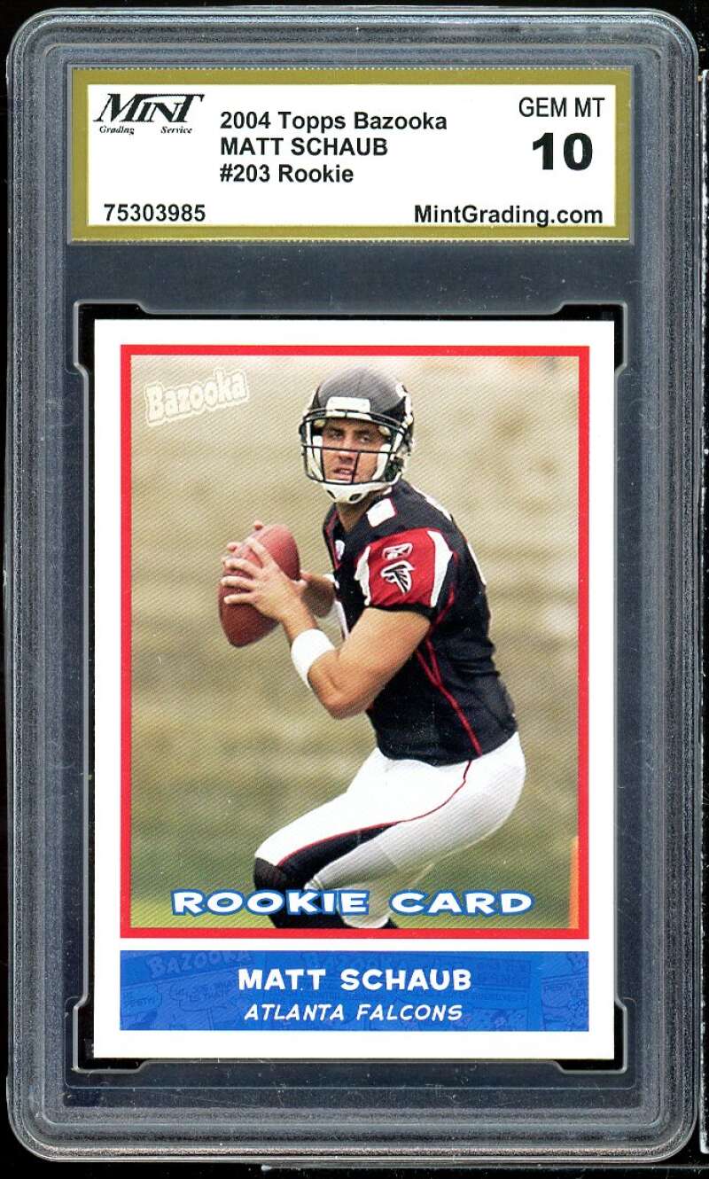 Matt Shaub Rookie Card 2014 Topps Bazooka #203 MINT GRADING 10 GEM MT Image 1