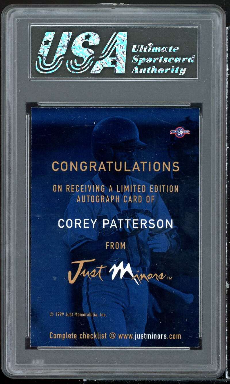 Corey Patterson Rookie Card 2000 Justifiable Autograph #nno USA 9 MINT Image 2