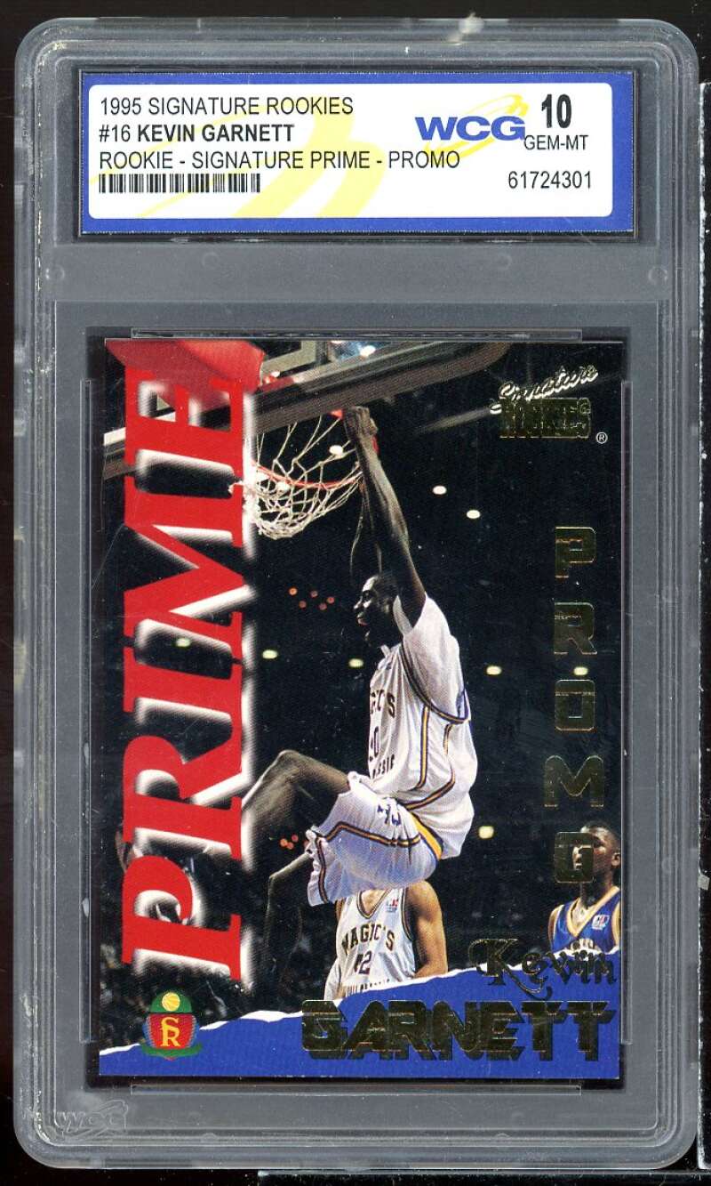 Kevin Garnett Rookie 1995 Signature Rookies Promo #16 WCG 10 GEM-MT Image 1