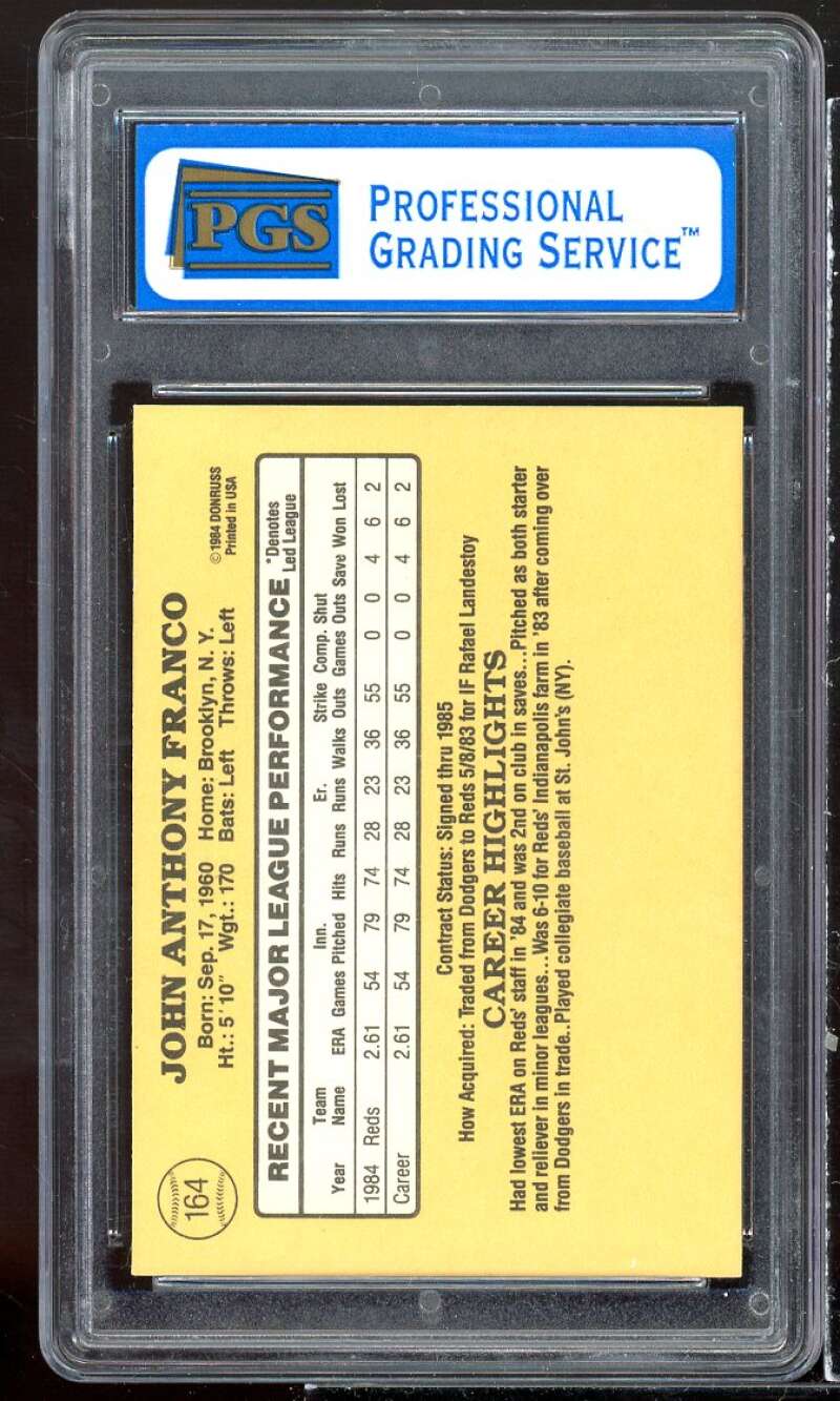 John Franco Rookie Card 1985 Donruss #164 PGS 8 NM-MT Image 2