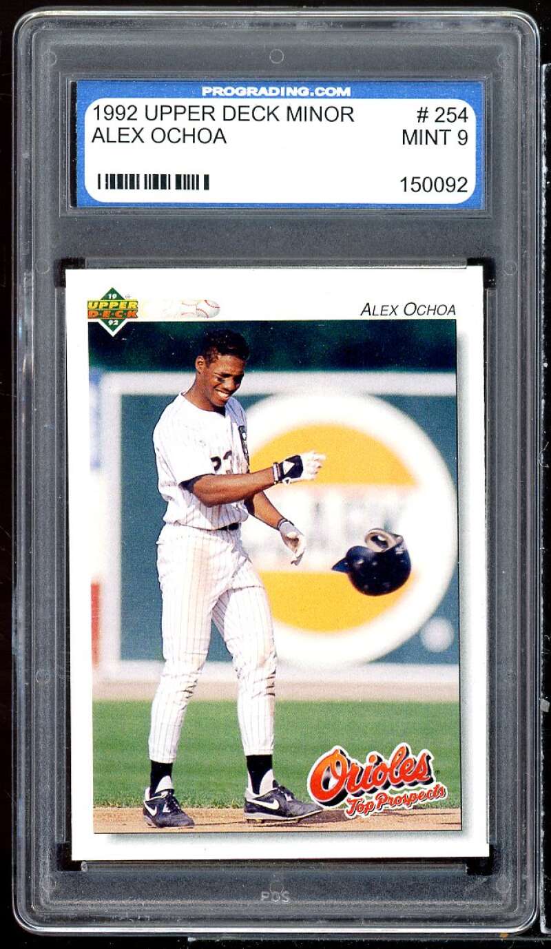 Alex Ochoa Rookie Card 1992 Upper Deck Minor #254 PGS 9 MINT Image 1