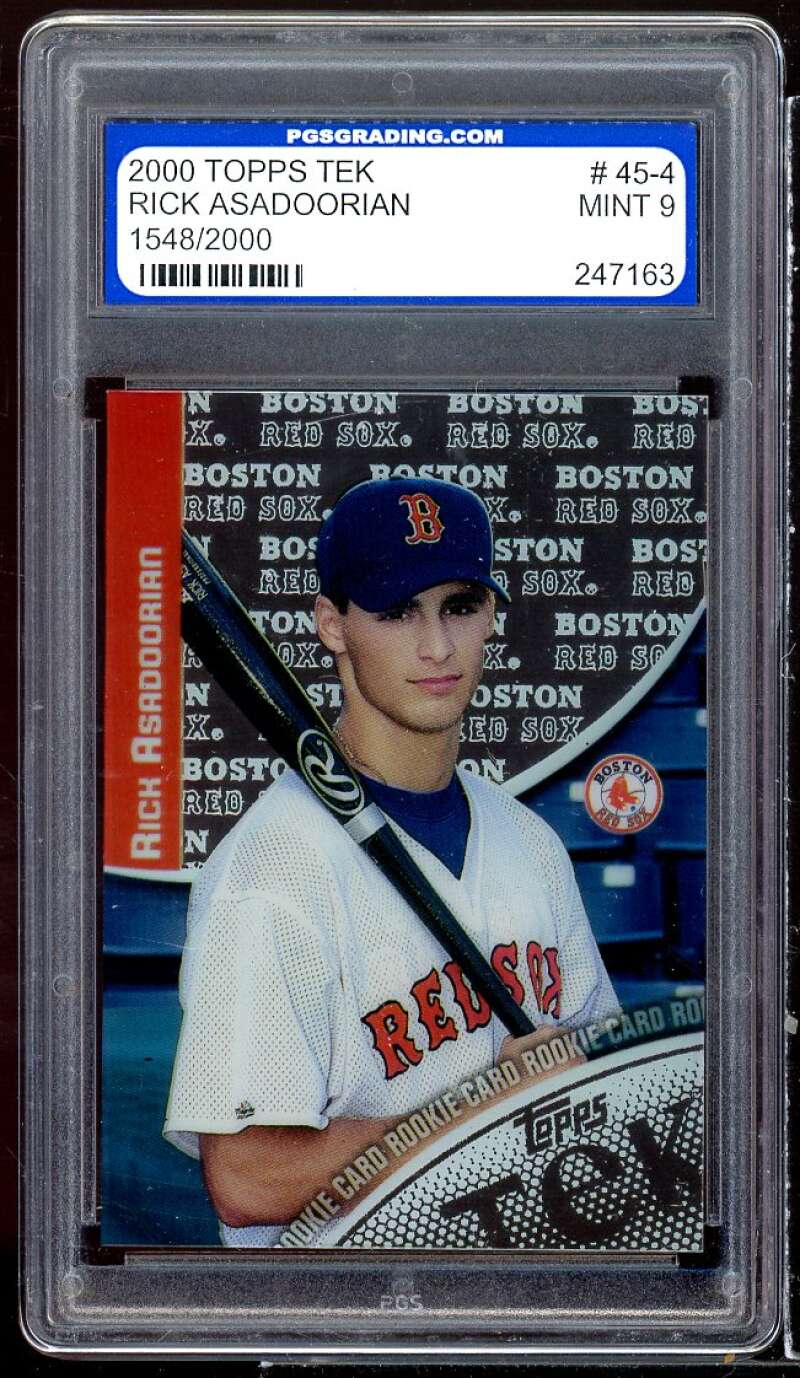 Rick Asadoorian Rookie Card 2000 Topps Tek #45-4 PGS 9 MINT Image 1