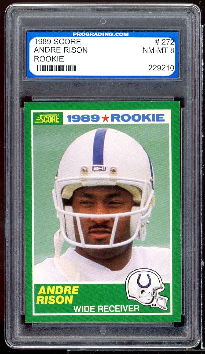 Andre Rison Rookie Card 1989 Score #272 PGS 8 NM-MT Image 1