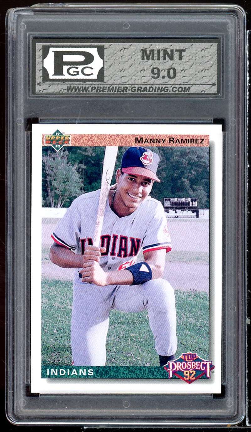 Manny Ramirez Rookie Card 1992 Upper Deck #64 PGS 9 MINT Image 1